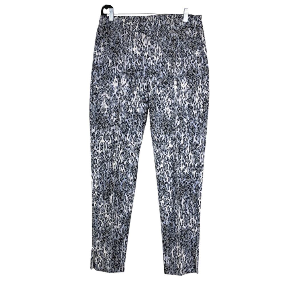 Jospeh Ribkoff Womens Size 12 Pants Trousers Zip Cuff Pull On Stretch Textured